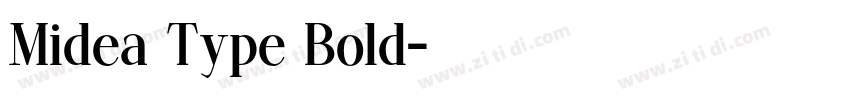 Midea Type Bold字体转换